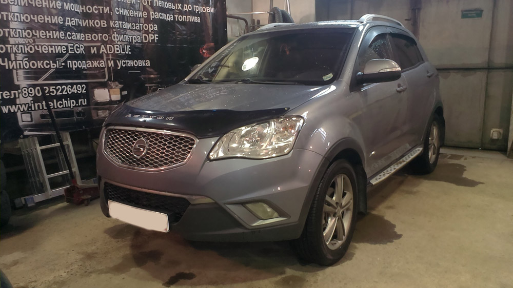 Ssangyong Actyon NEW 2014 — удаление сажевого фильтра